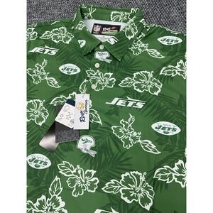 New York Jets Men's XL Reyn Spooner Performance Polo Shirt Throwback - Sold Out